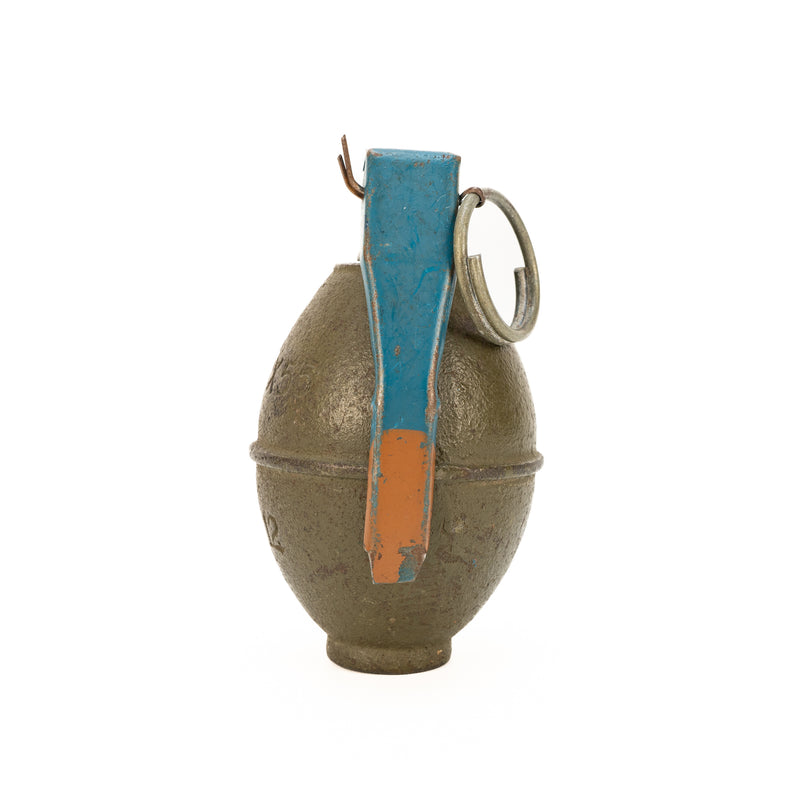 Korean War Era M12 Cast Iron RFX55 Practice Lemon Hand Grenade