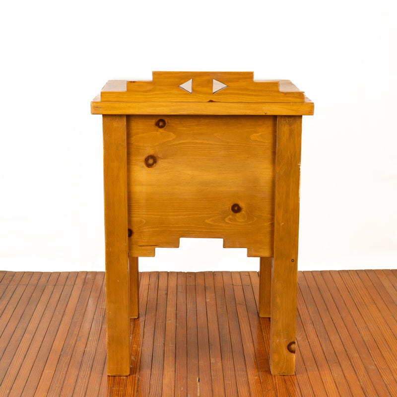Heavy Maple Two Drawer End Table