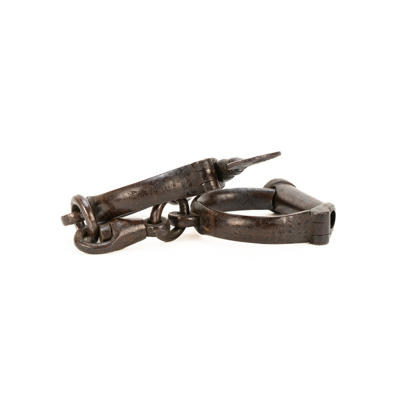 Hiatt Best Antique Handcuffs with Key