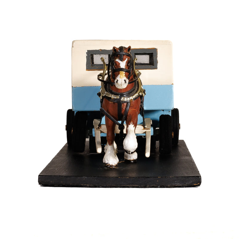 Wood Model of a Horse Drawn Badly-Designed Carriage