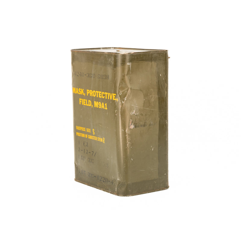 U.S. M9A1 Gas Mask Tin Sealed in Original Tin