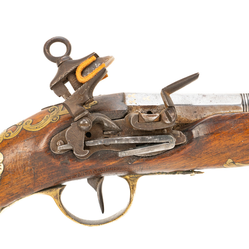 Gold Inlaid Spanish Miquelet Blunderbuss Belt Pistol