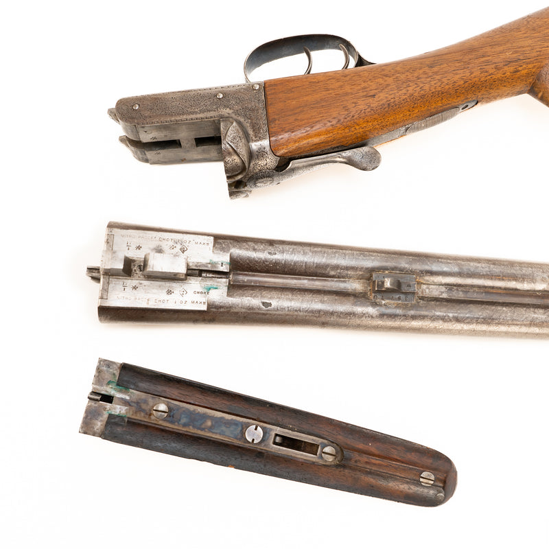 1854 Charles Osborne & Co.16 Gauge Boxlock Damascus Shotgun