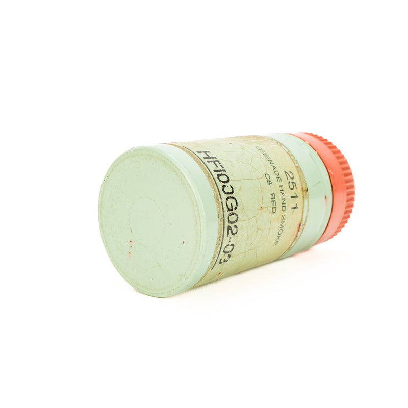 Inert Canadian Smoke Hand Grenade - Red