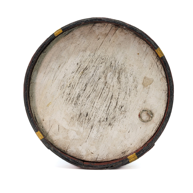 American Folk-Art Painted Wood Firkin