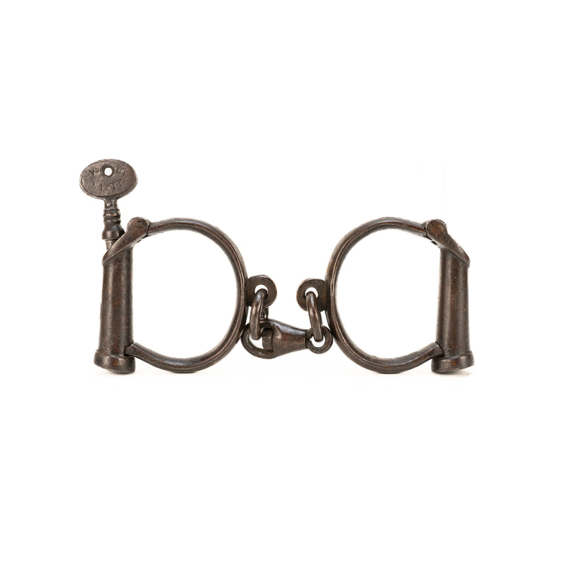 Hiatt Best Antique Handcuffs with Key