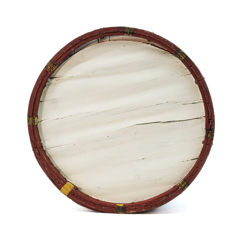 American Folk-Art Painted Wood Firkin
