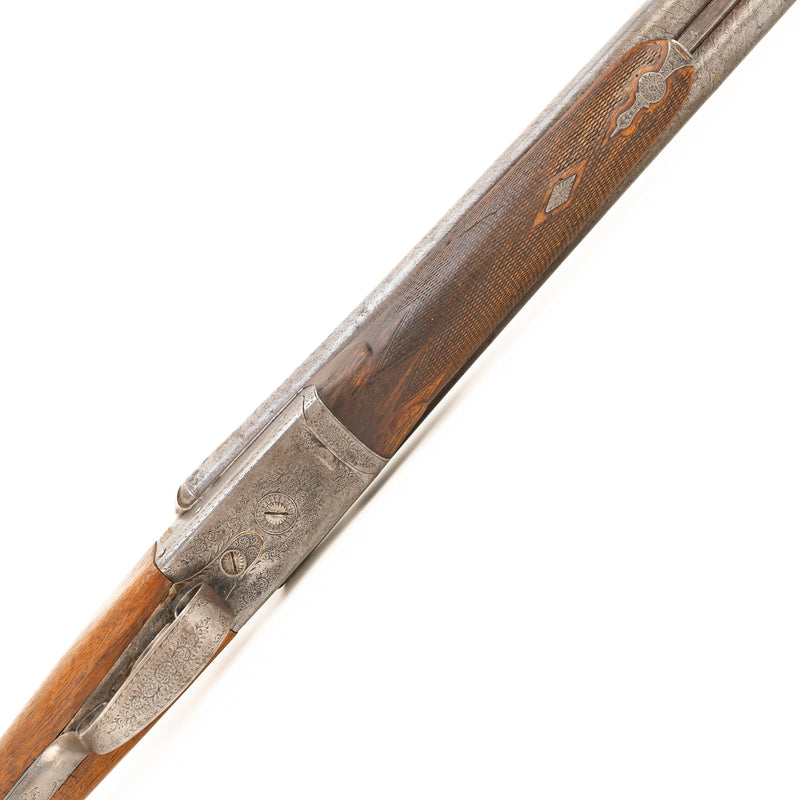 1854 Charles Osborne & Co.16 Gauge Boxlock Damascus Shotgun