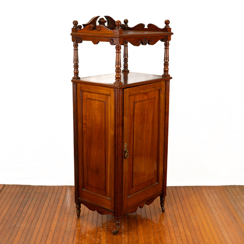 Antique Mahogany Sheet Music Cabinet