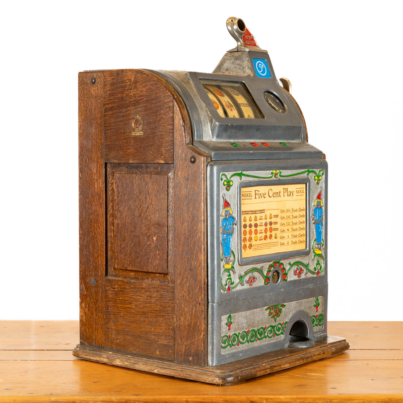 Jennings Dutch Boy 5 Cent Slot Machine : Works!
