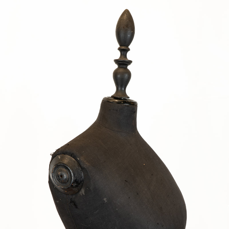 19th Century Wasp Waist Mannequin on Wood Stand