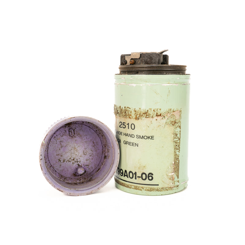 Inert Canadian Smoke Hand Grenade - Green