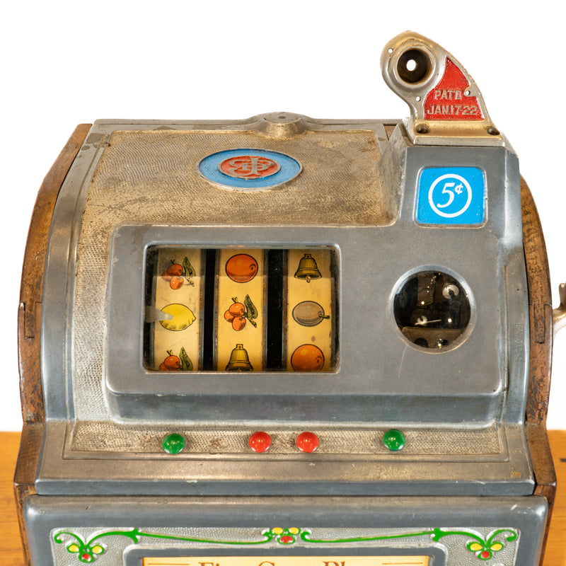 Jennings Dutch Boy 5 Cent Slot Machine : Works!