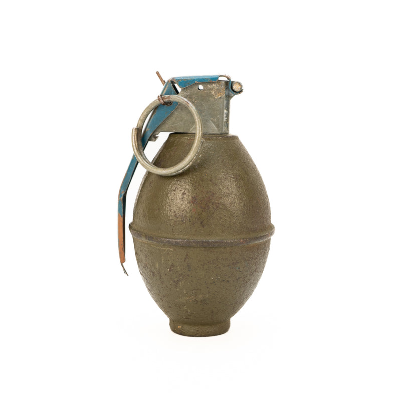 Korean War Era M12 Cast Iron RFX55 Practice Lemon Hand Grenade