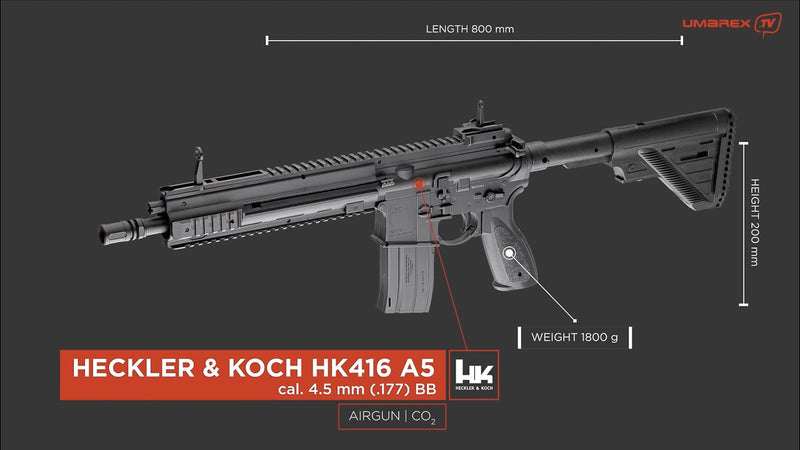 Umarex Heckler & Koch HK416 A5 4.5mm/.177 Steel BB Rifle