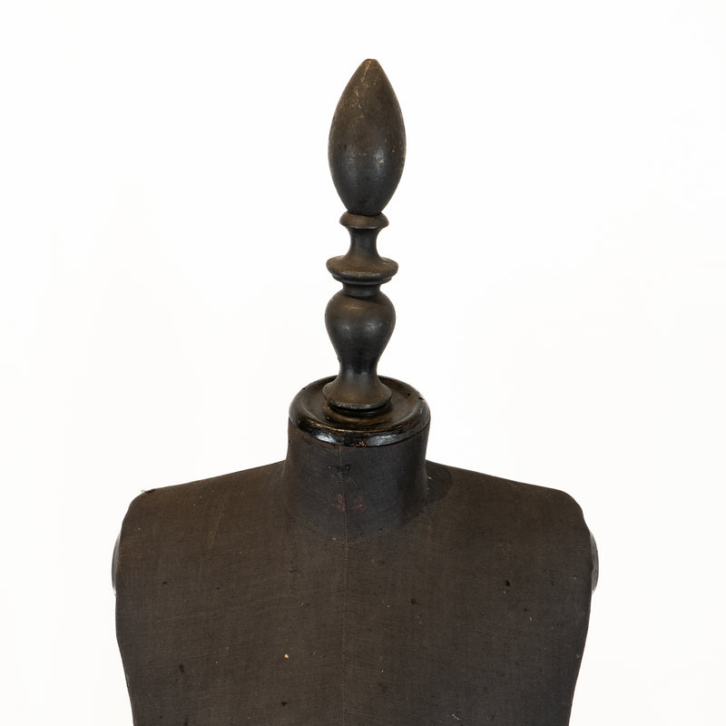 19th Century Wasp Waist Mannequin on Wood Stand
