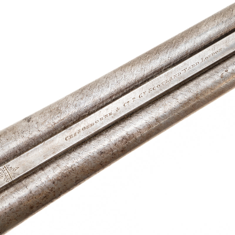 1854 Charles Osborne & Co.16 Gauge Boxlock Damascus Shotgun