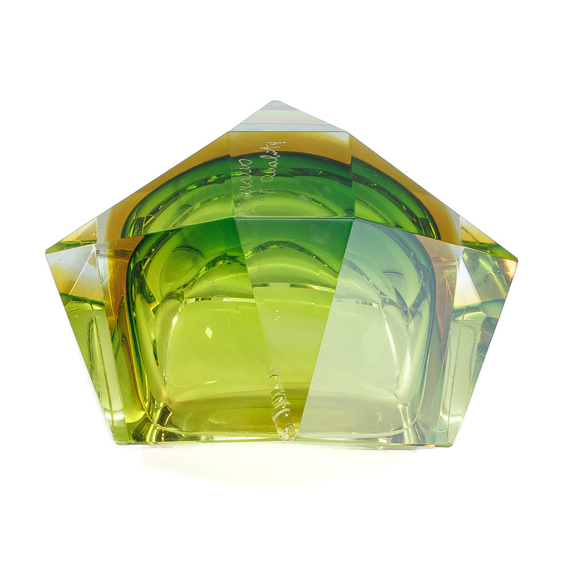 Flavio Poli Murano Glass Lighter & Ashtray Set