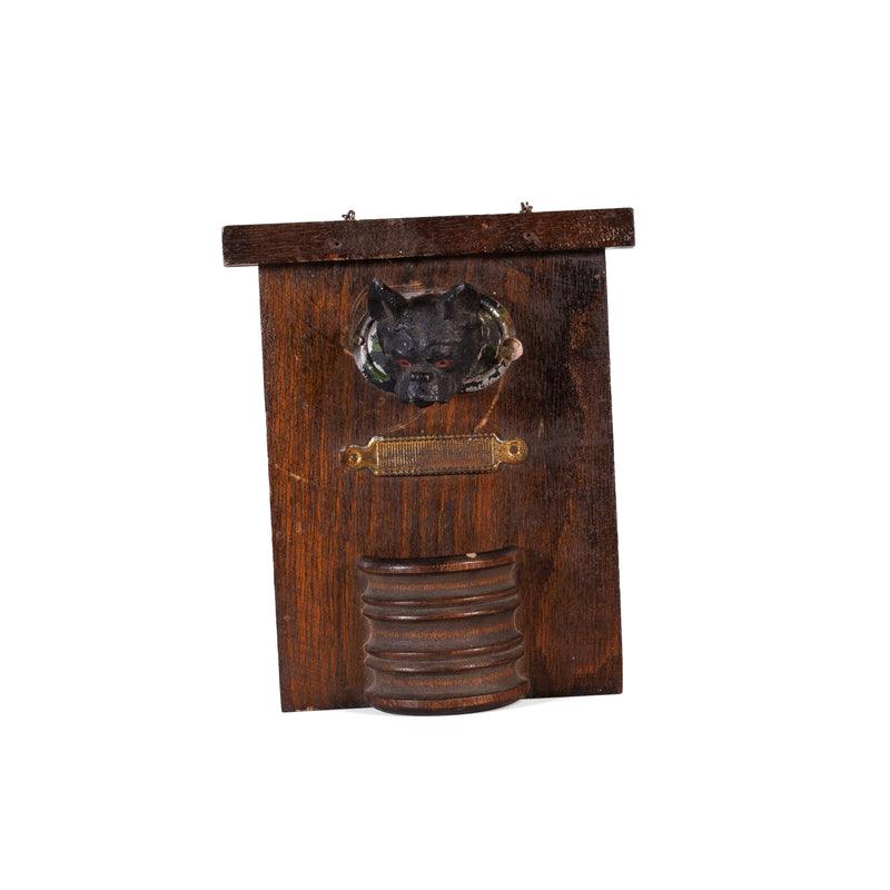 Bulldog Wall Hanging Match Holder & Striker