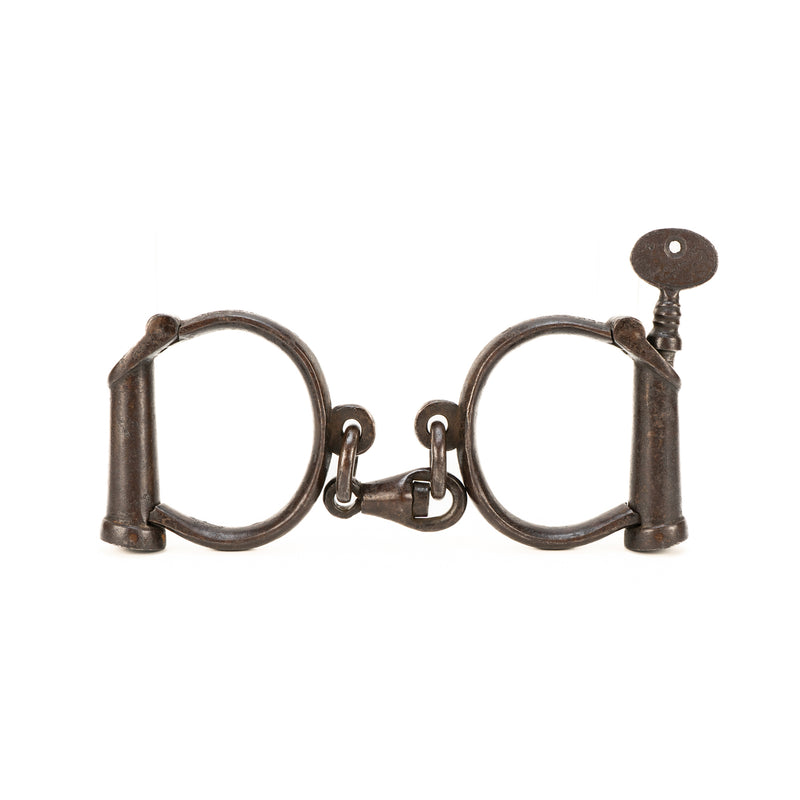 Hiatt Best Antique Handcuffs with Key