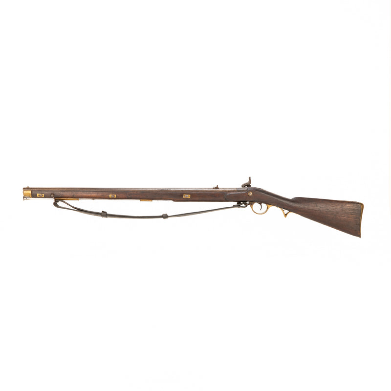 Nepalese Brunswick Percussion Cap Black Powder Rifle : .75 Cal Belted Ball