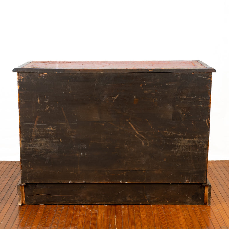 Antique Walnut Three Drawer Chest, Circa 1840