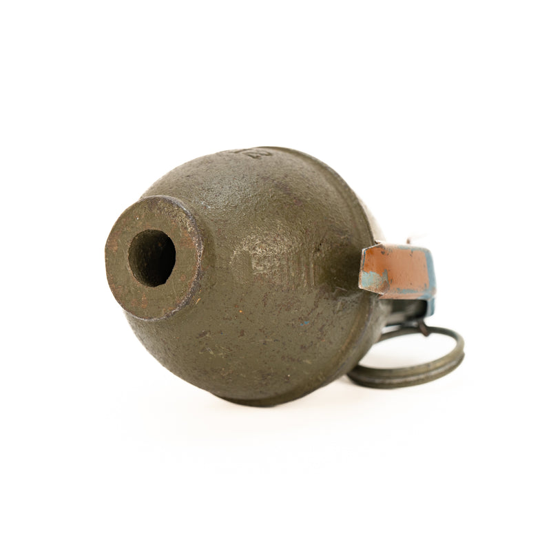 Korean War Era M12 Cast Iron RFX55 Practice Lemon Hand Grenade