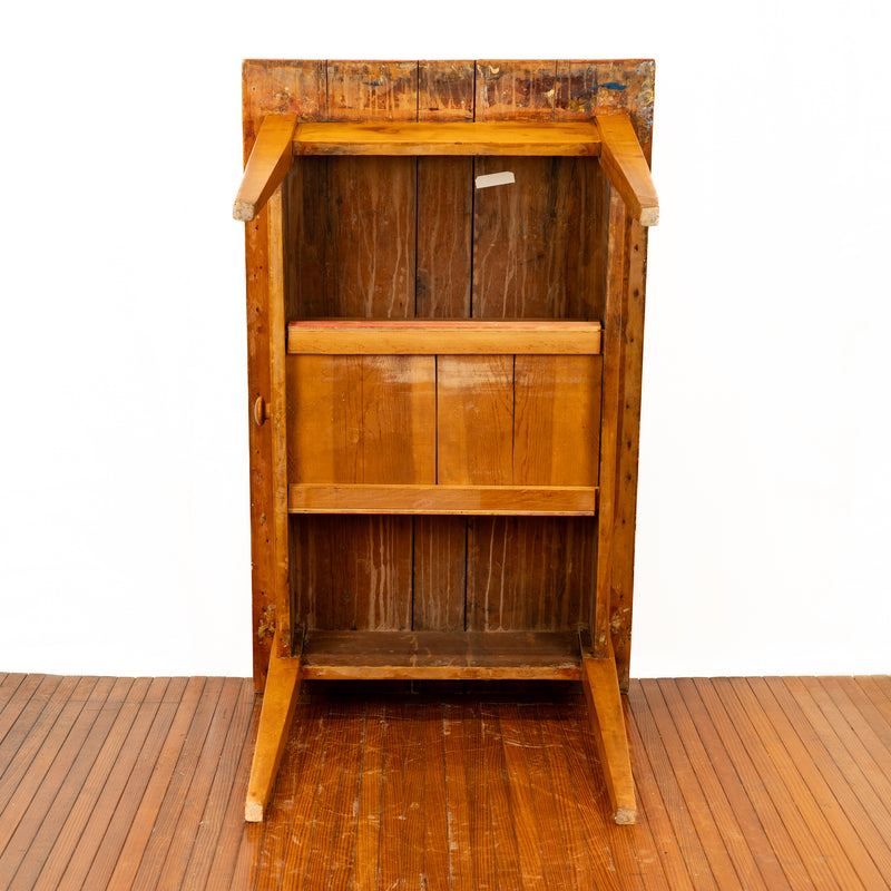 Canadiana Pine Work Table with Single Drawer