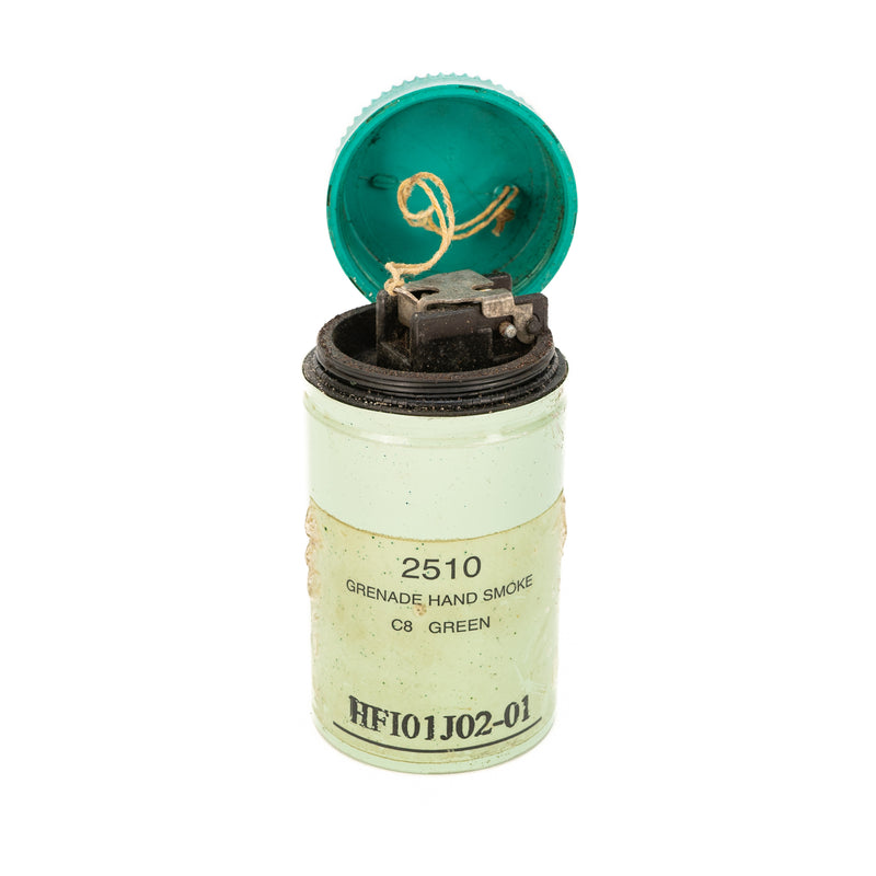 Inert Canadian Smoke Hand Grenade - Green