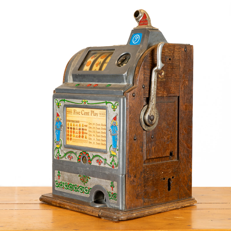 Jennings Dutch Boy 5 Cent Slot Machine : Works!