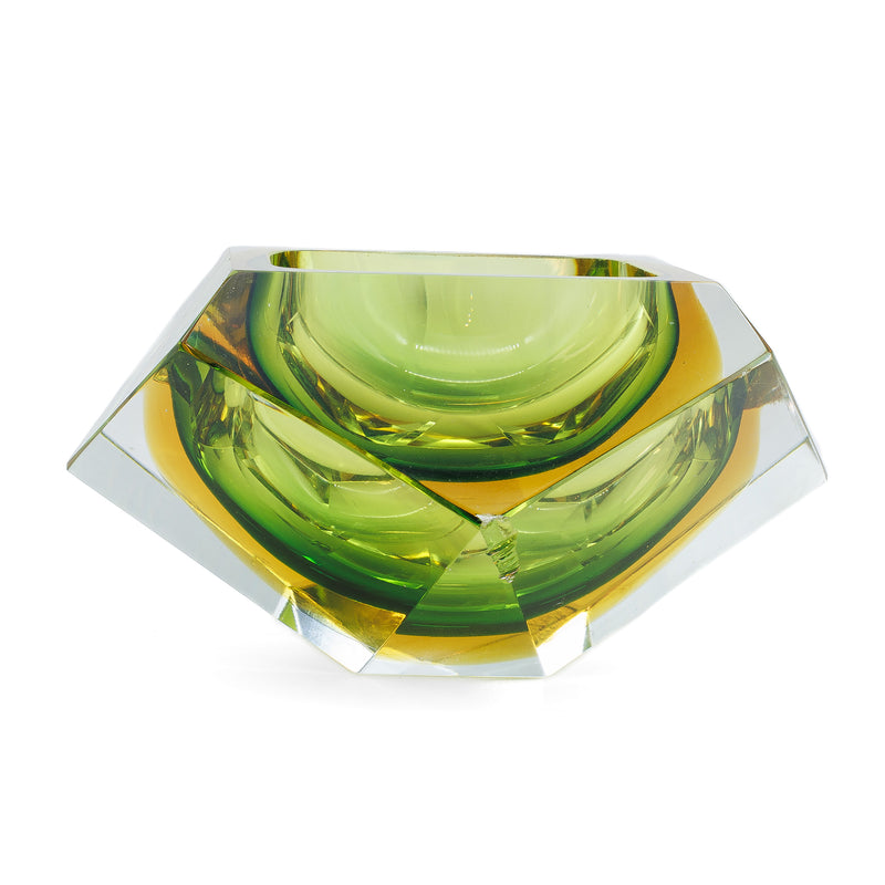 Flavio Poli Murano Glass Lighter & Ashtray Set