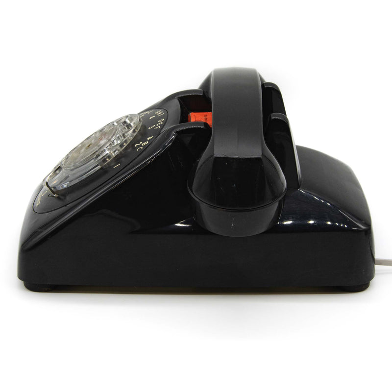 Black Rotary Desk Phone