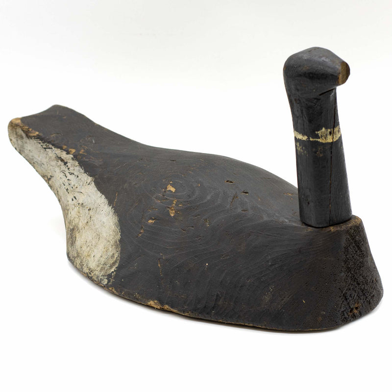 Hand Carved & Painted Two Piece Brant Goose Decoy