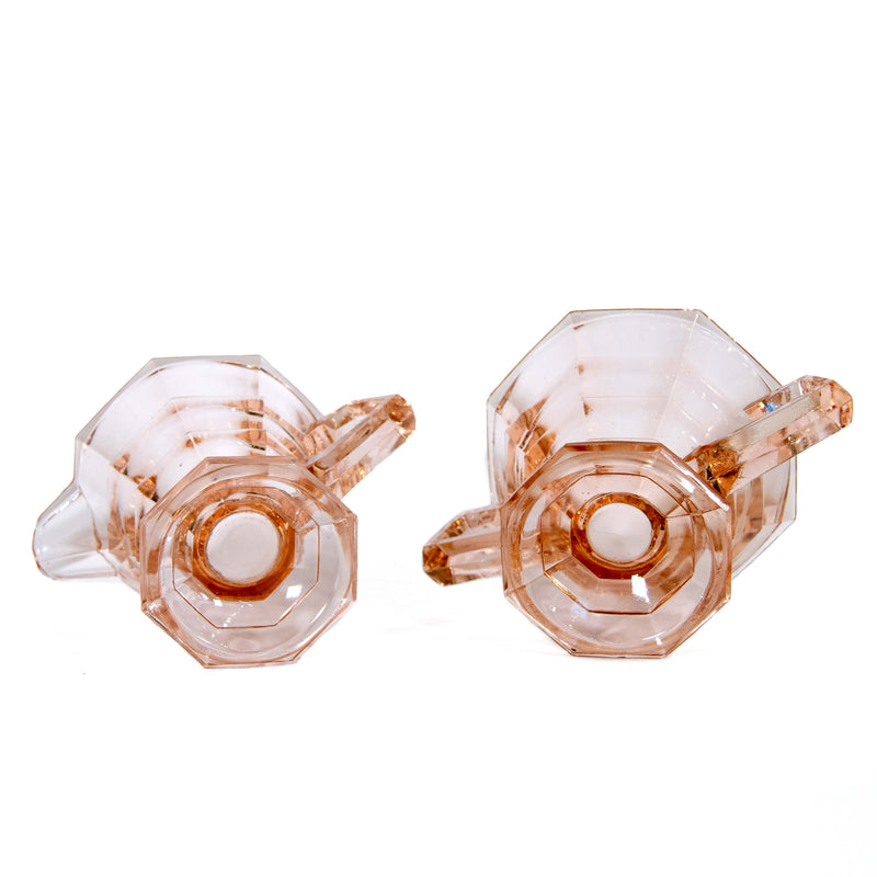 Indiana Glass Pink Tea Room Cream & Sugar Set