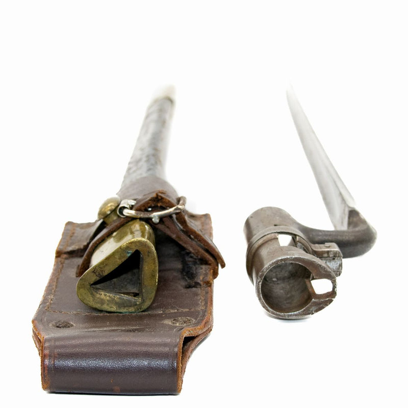 British Pattern 1853 Enfield Socket Bayonet with Scabbard & Frog