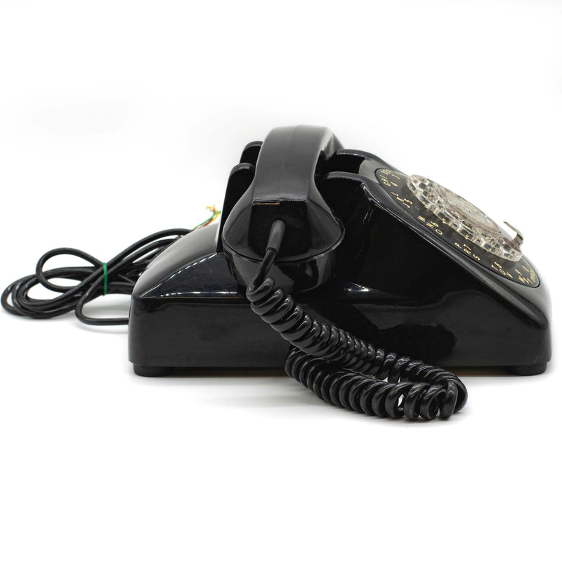 Automatic Electric Black Rotary Phone