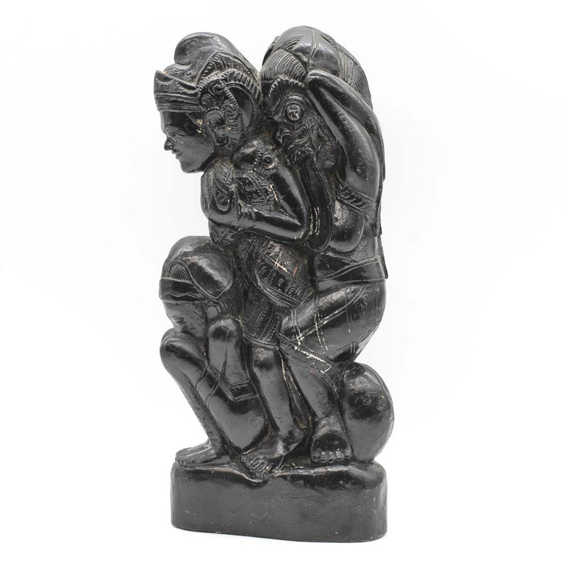 Carved Wood Statue of 4 Figures