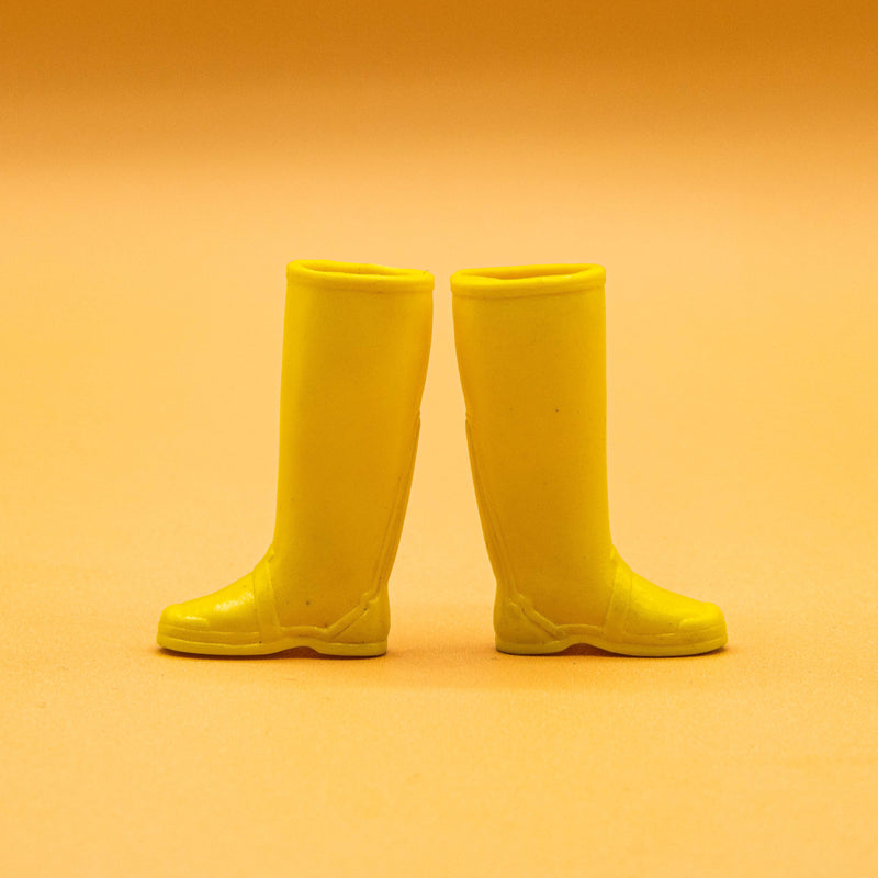 Skipper Francie Barbie Yellow Rubber PAK Rain Boots