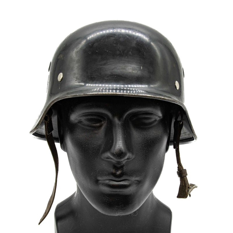 WWII German M40 Stahlhelm Helmet with Overpainted Original Decals