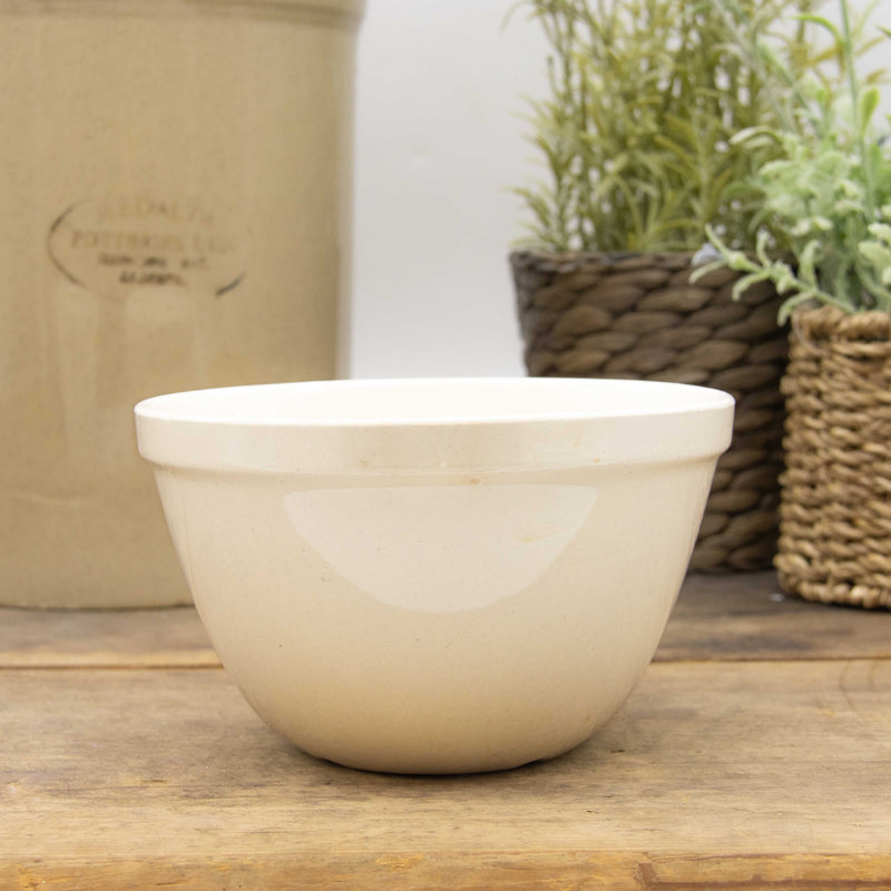 Set of 4 White Ironstone Pudding Bowls