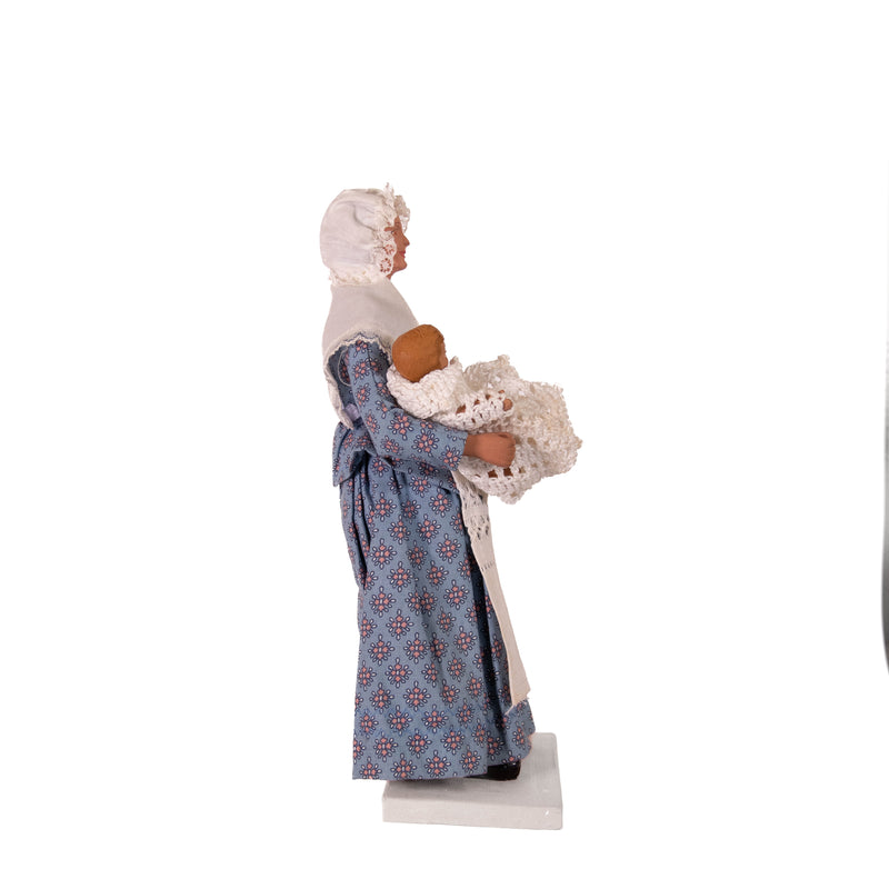 Mother & Child - Santon De Provence Pottery Figurine