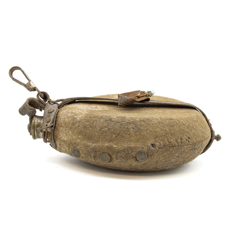 WWI German Canteen with Wool Cover