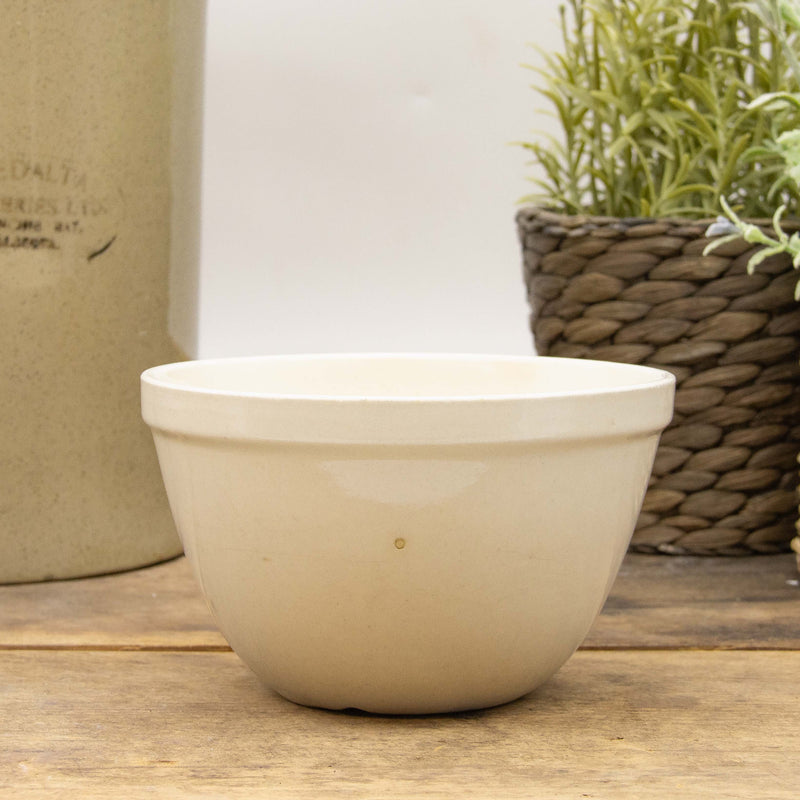 Adams White Ironstone Pudding Bowl