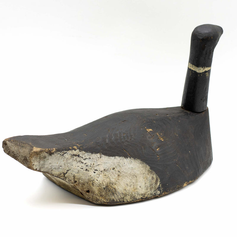 Hand Carved & Painted Two Piece Brant Goose Decoy