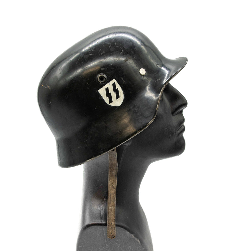 WWII German M40 Stahlhelm Helmet with Overpainted Original Decals