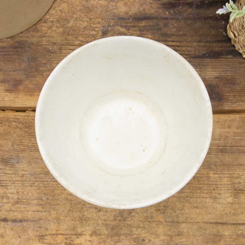 White Ironstone Pudding Bowl