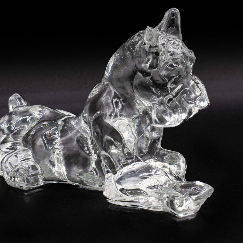 Kenneth Haley Glass Boxer Dog Paperweight