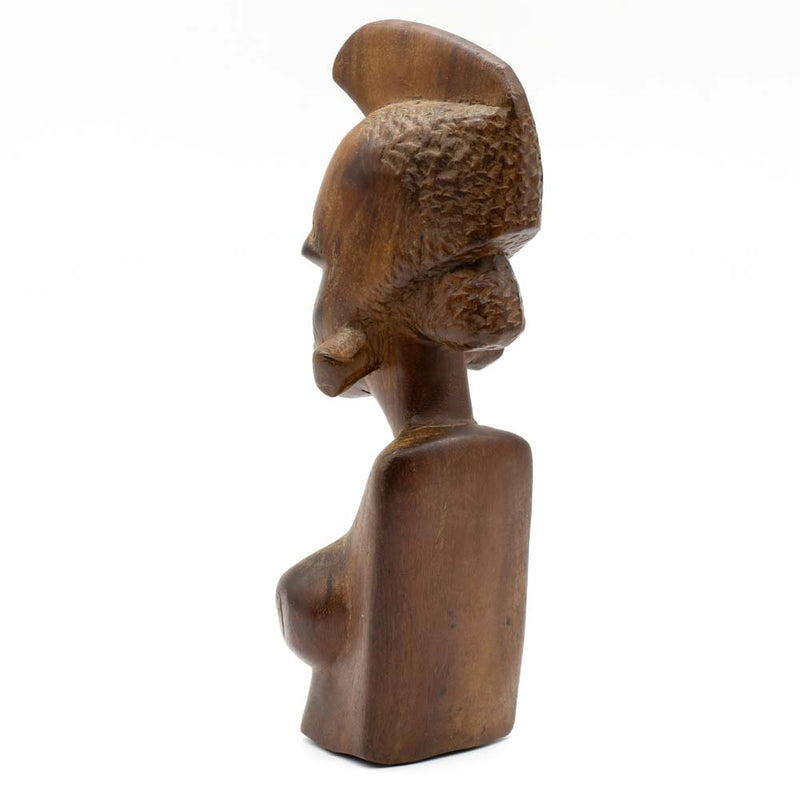 Hardwood Bust of an African Woman