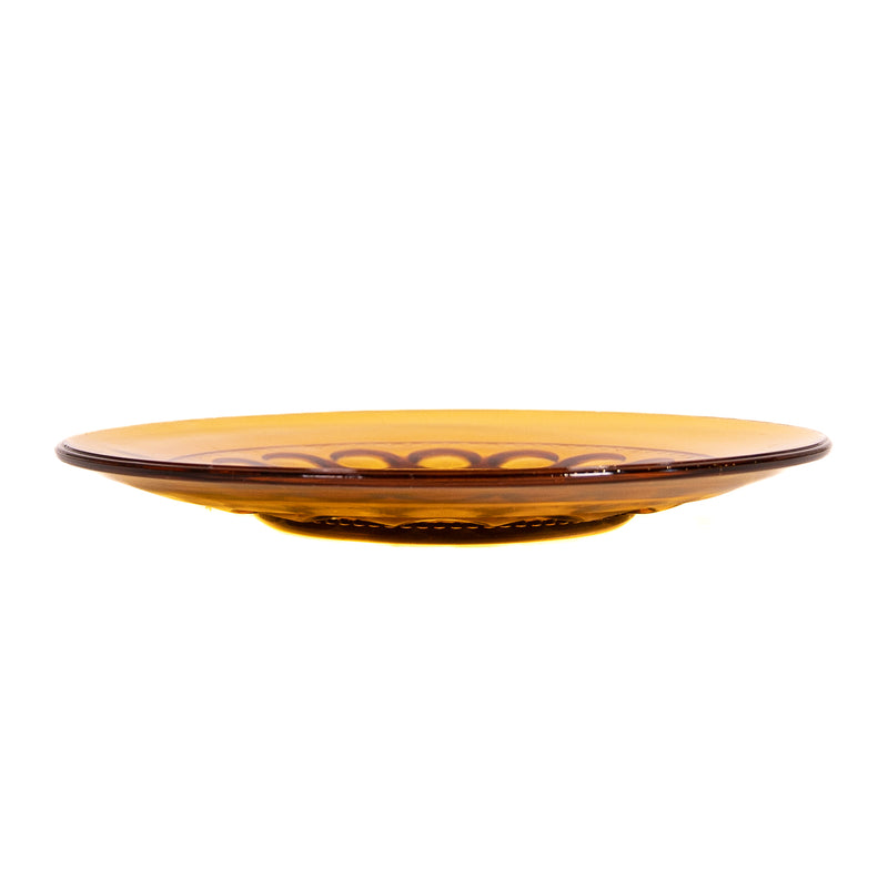 Gold Carnival Glass Plate