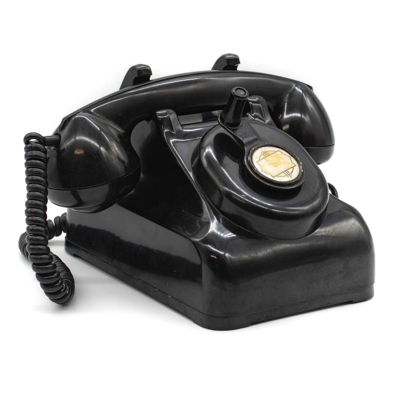 Leich Black Bakelite Crank Phone